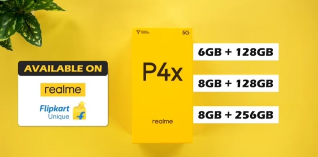 realme P4X for available on realme store and Flipkart