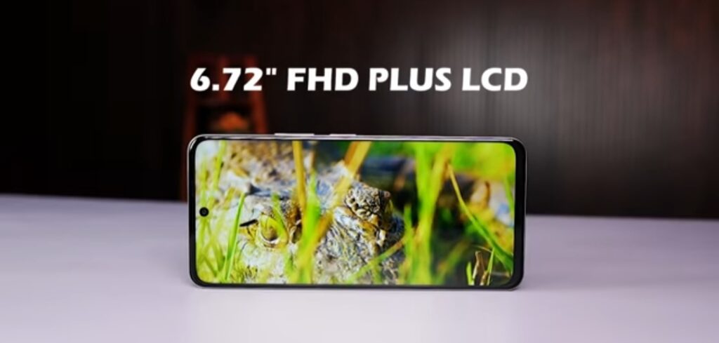 Smartphone displaying vibrant LCD screen