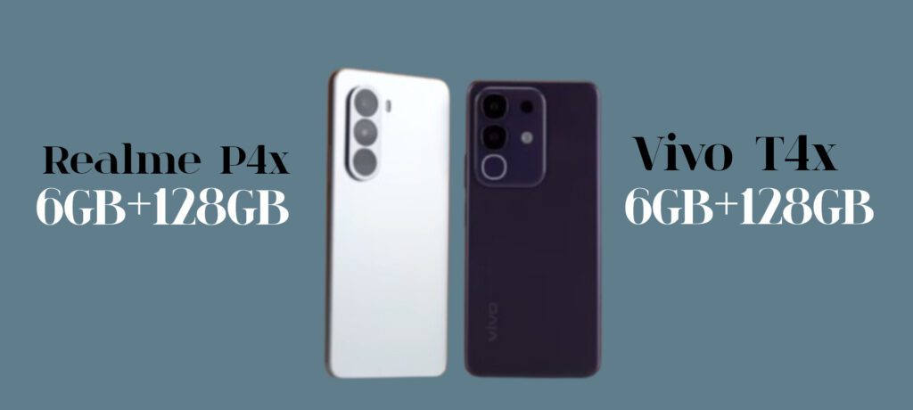 Vivo T4x 5G vs Realme P4x 5G smartphone comparison