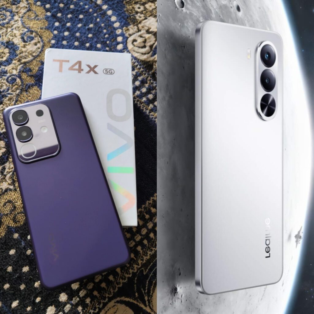 vivo T4x 5G vs Realme P4x 5G Side by Side comparison