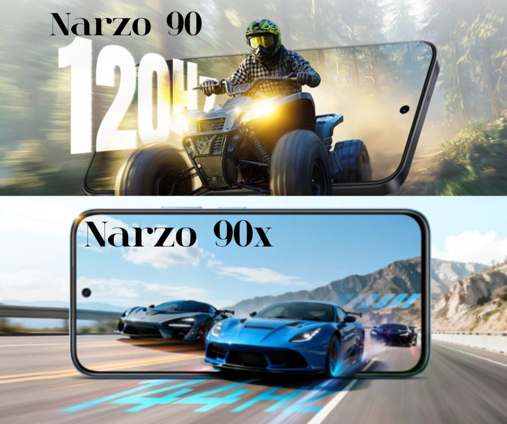 Realme Narzo 90 5G VS Realme Narzo 90x 5G Display Comperis