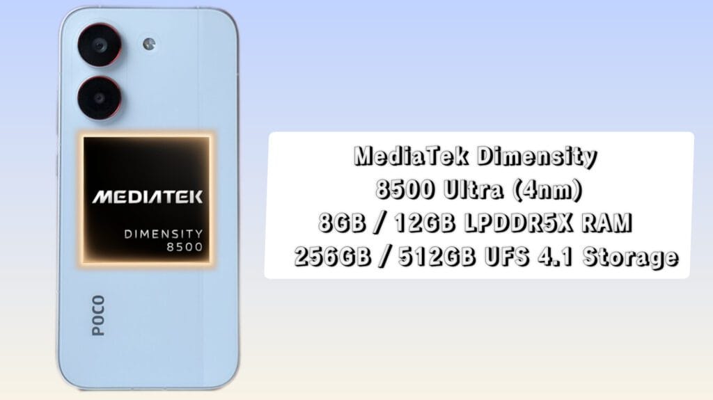 POCO X8 Pro 5G Proseser MediaTek Dimensity 8500 Ultra