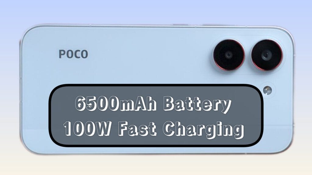 POCO X8 Pro 5G: 6500mAh Battery and 100W Fast Charging