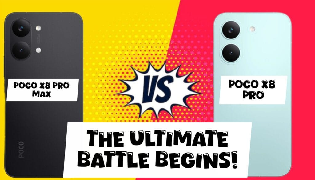 POCO X8 Pro 5G vs POCO X8 Pro Max 5G Smartphone Full Comperis