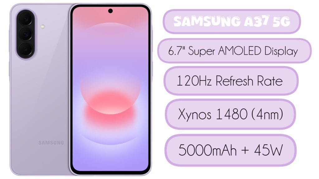 Samsung Galaxy A37 Full Specifications Details and Review with Price
