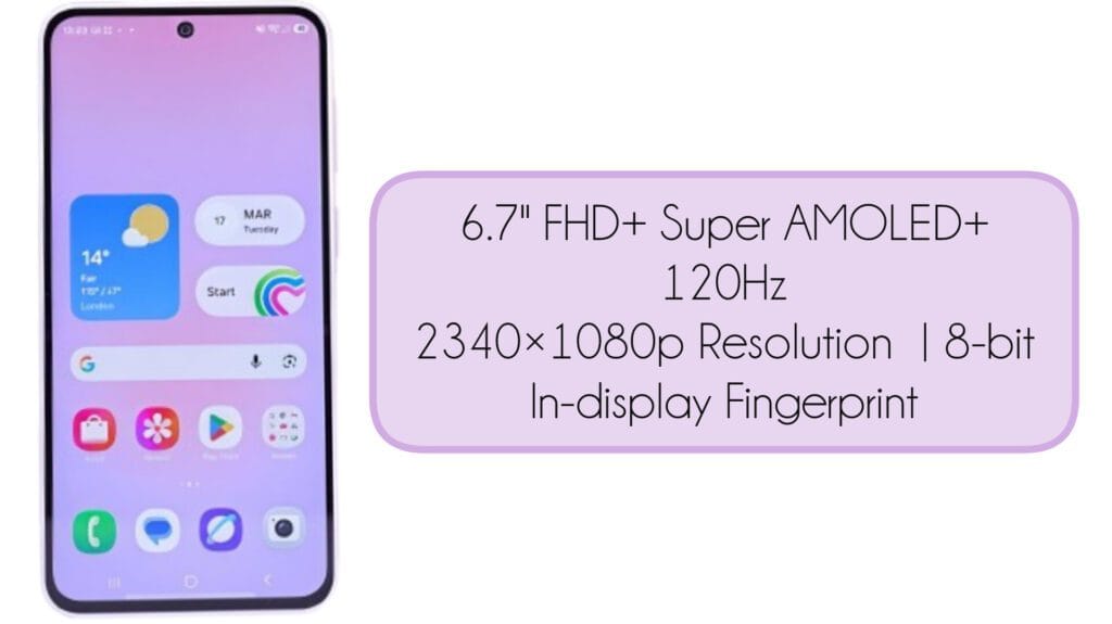 Samsung Galaxy A37 Display Specifications