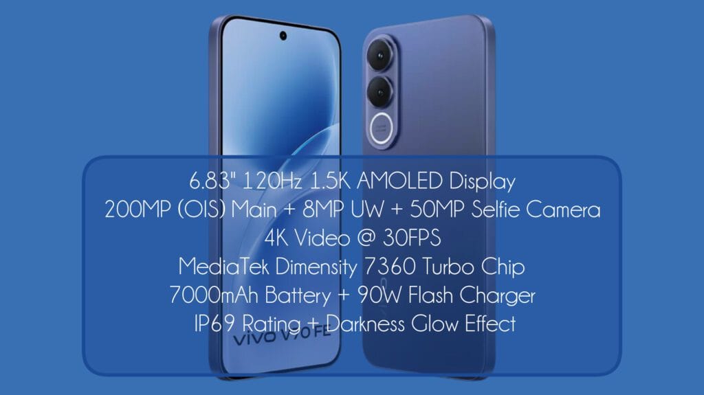 Vivo V70 FE 5G Full Specifications, Detailed Review & Price in India (2026)