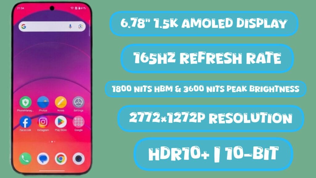 OnePlus Nord 6 Display Specifications and Details