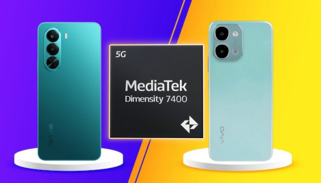 MediaTek Dimensity 7400 chipset realme P4x vs Vivo T5x