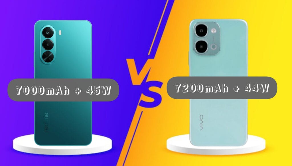 realme P4x vs Vivo T5x battery and charging Campersion