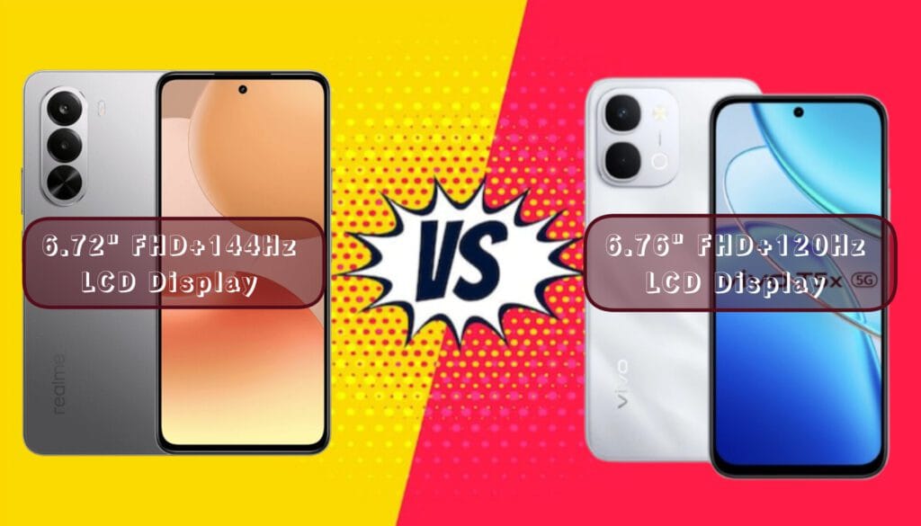 Realme P4x vs Vivo T5x Display Comparison